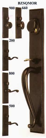 bronze door hardware